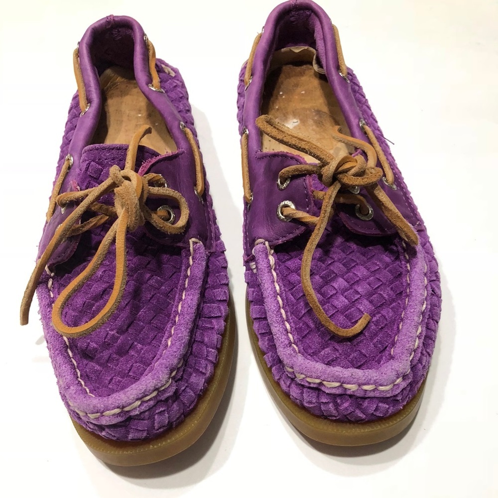 Sperry Top Sider Purple  Boat Shoes Sz 6.5